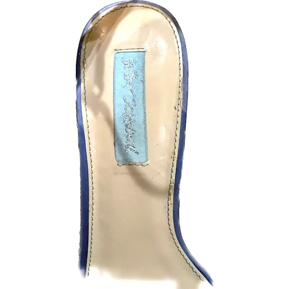 Betsey Johnson Blue Glitter Strappy Heels - Picture 8 of 10